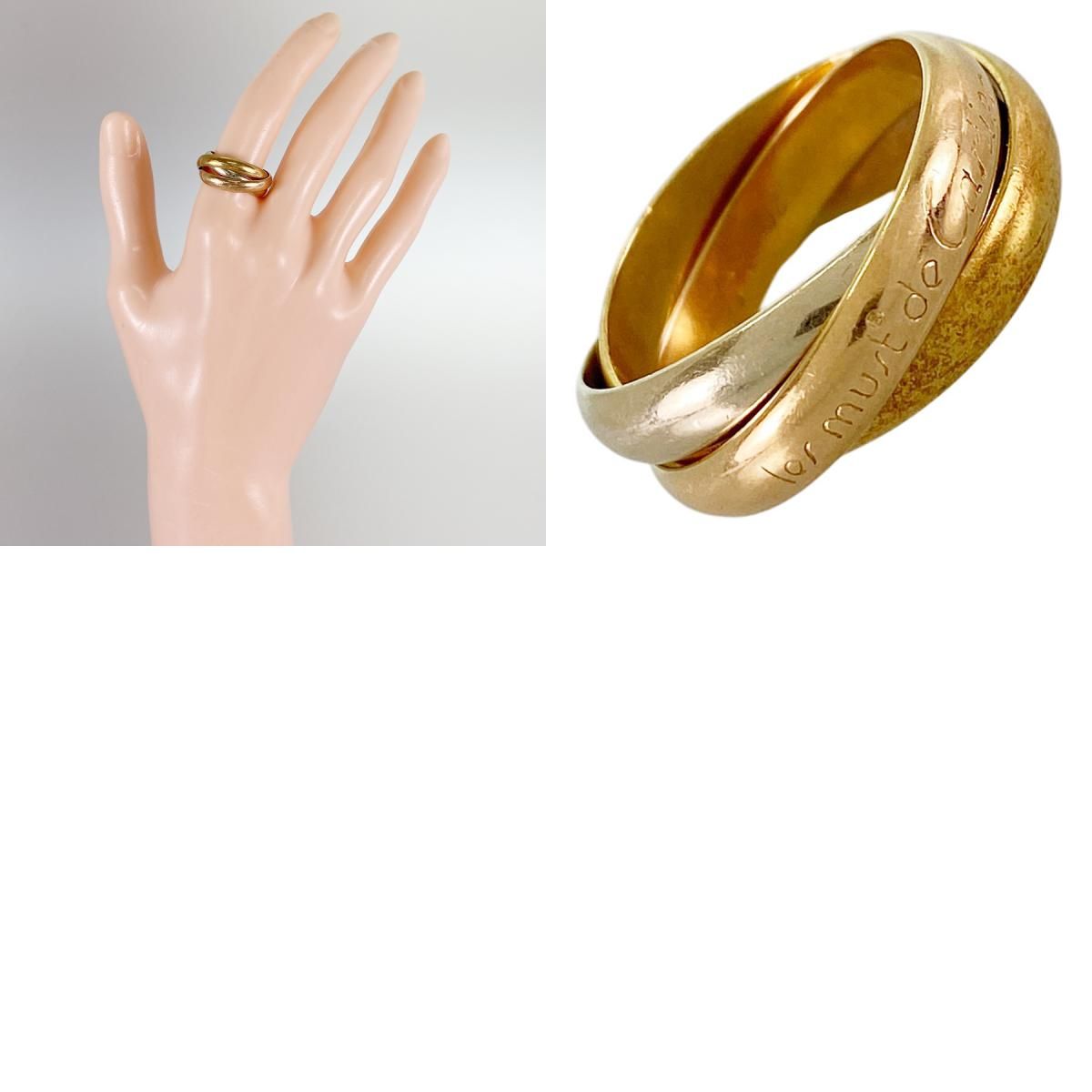 カルティエ Cartier トリニティ K18YG 11.5号(51-52) リング ss【中古