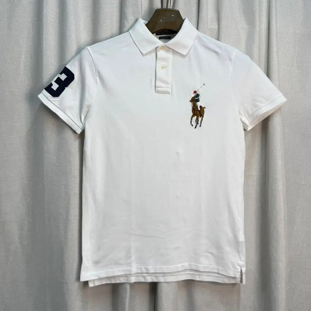 正規品 ポロ ラルフローレン ビックポニー 半袖 カラーTシャツ 白
