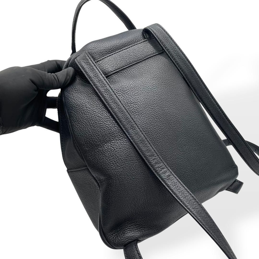 極美品 kate spade new york リュック レザー ブラック - メルカリ