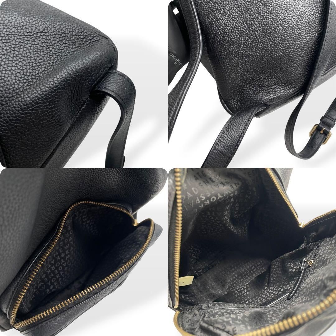 ♦︎極美品♦︎ kate spade ケイトスペード 黒レザー　 リュック 極美品 kate spade new york リュック レザー ブラック - メルカリ