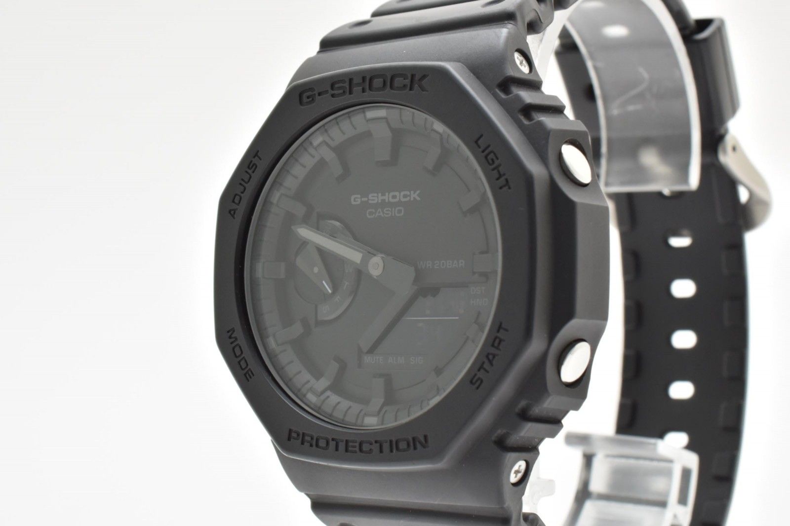 CASIO カシオ G-SHOCK GA-2100 クオーツ アナデジ メンズ 腕時計 オクタゴン ブラック文字盤 ブラック樹脂ベルト カシオーク 12,960円