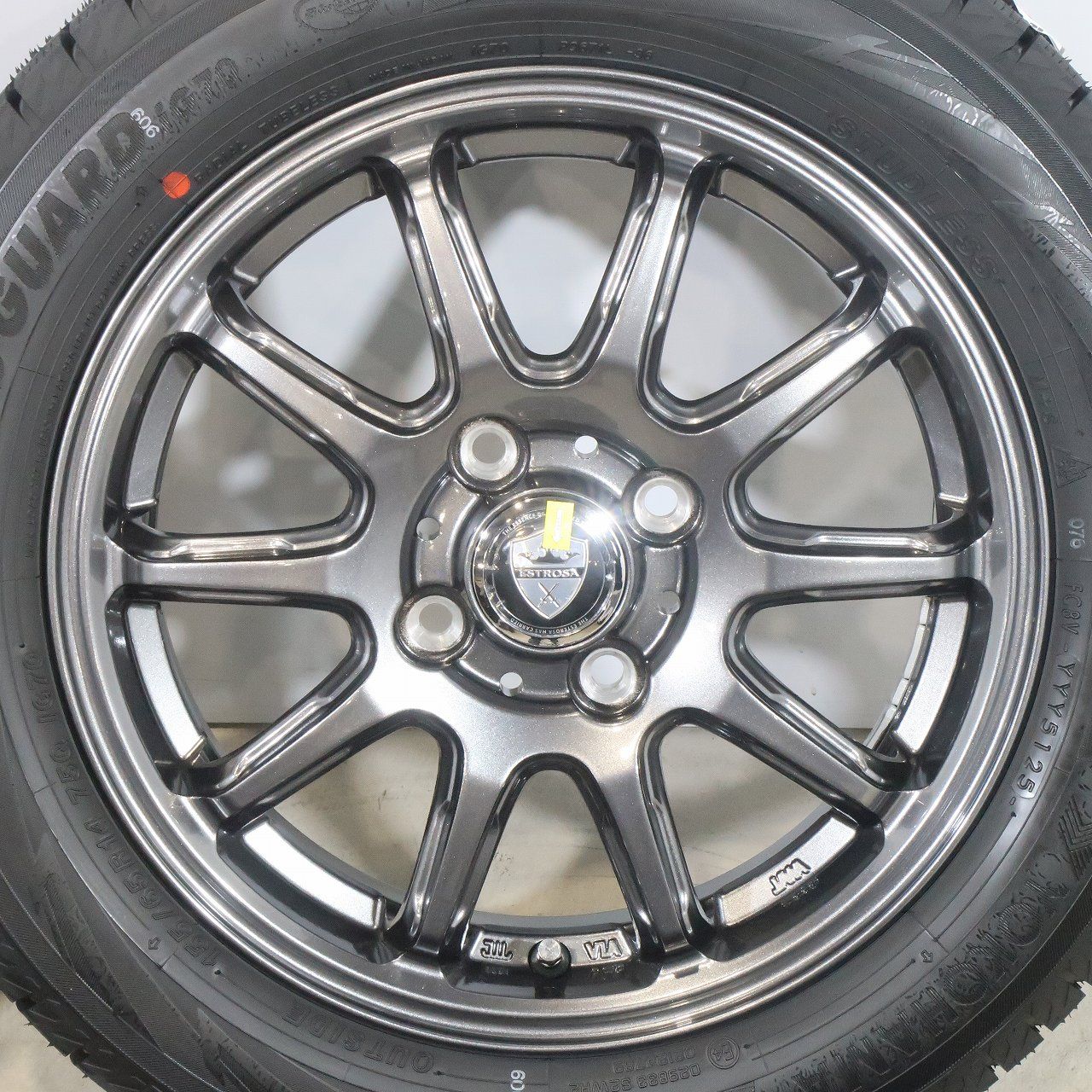 未使用】軽自動車に 4本 社外 14インチ スタッドレス ヨコハマ アイス