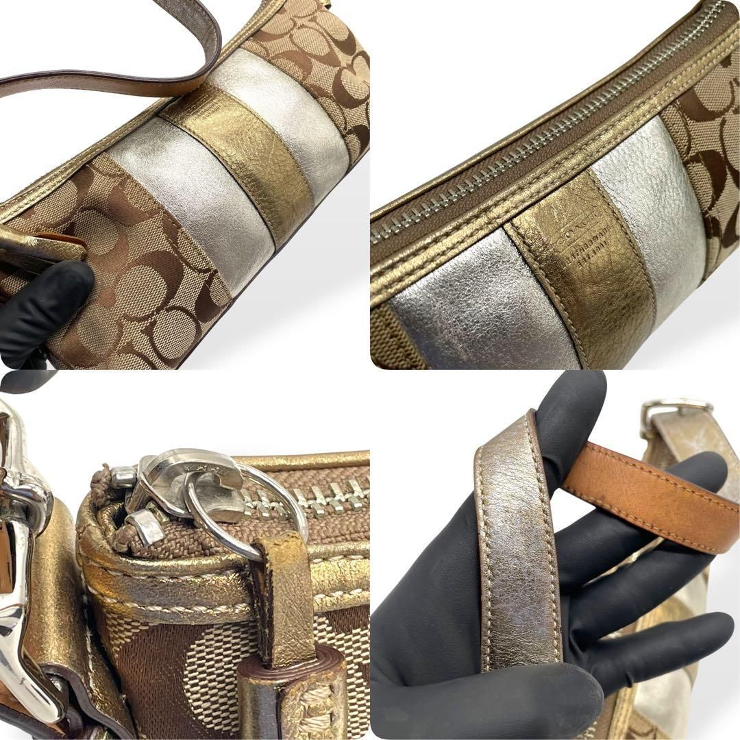 極美品　COACH コーチ　ワンショルダーバッグ　ハンドバッグ　キャンバス
