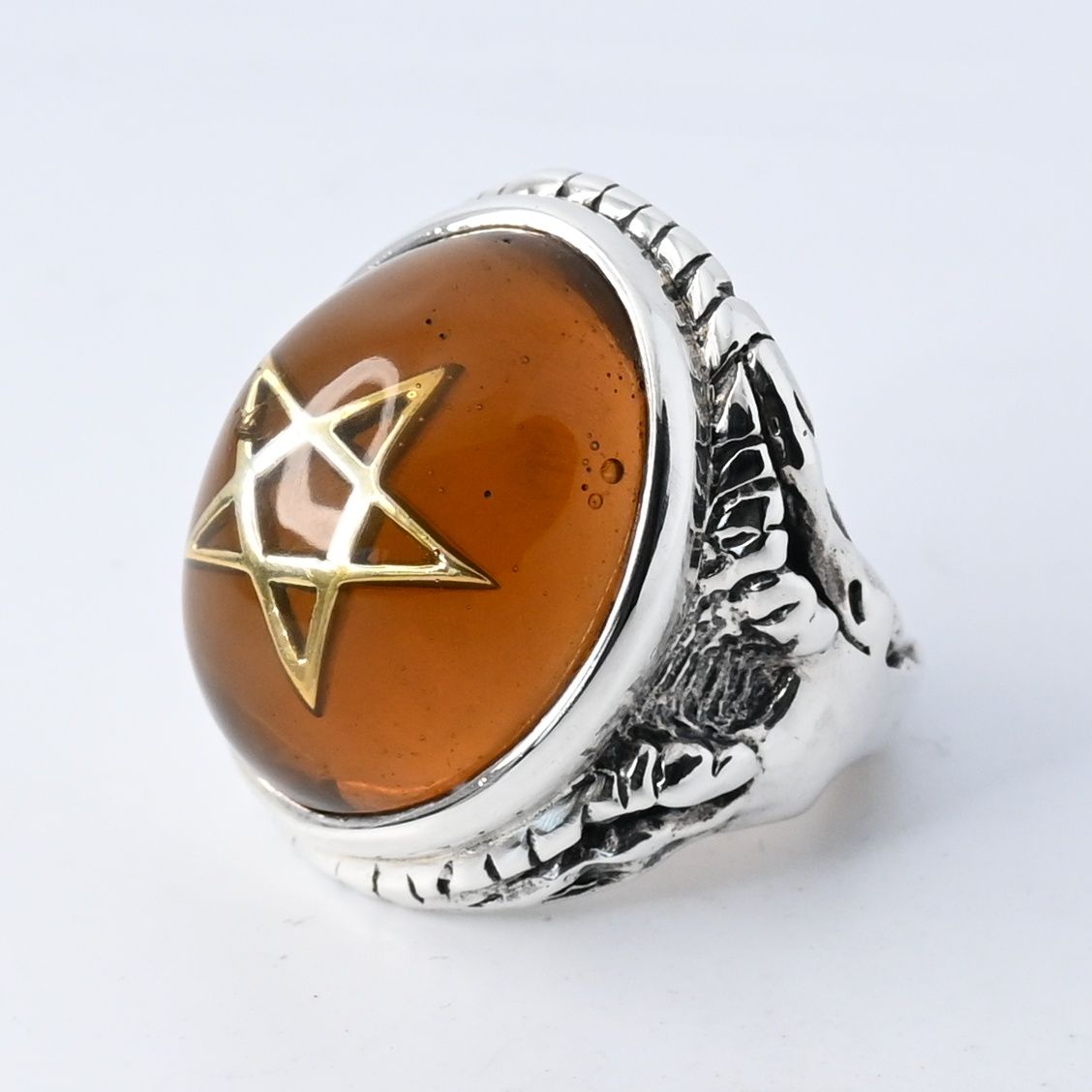 【研磨済】ALEX STREETER Alex Streeter Angel Heart Ring 14~14.5号 シルバー925 アレックスストリーター　エンジェルハート