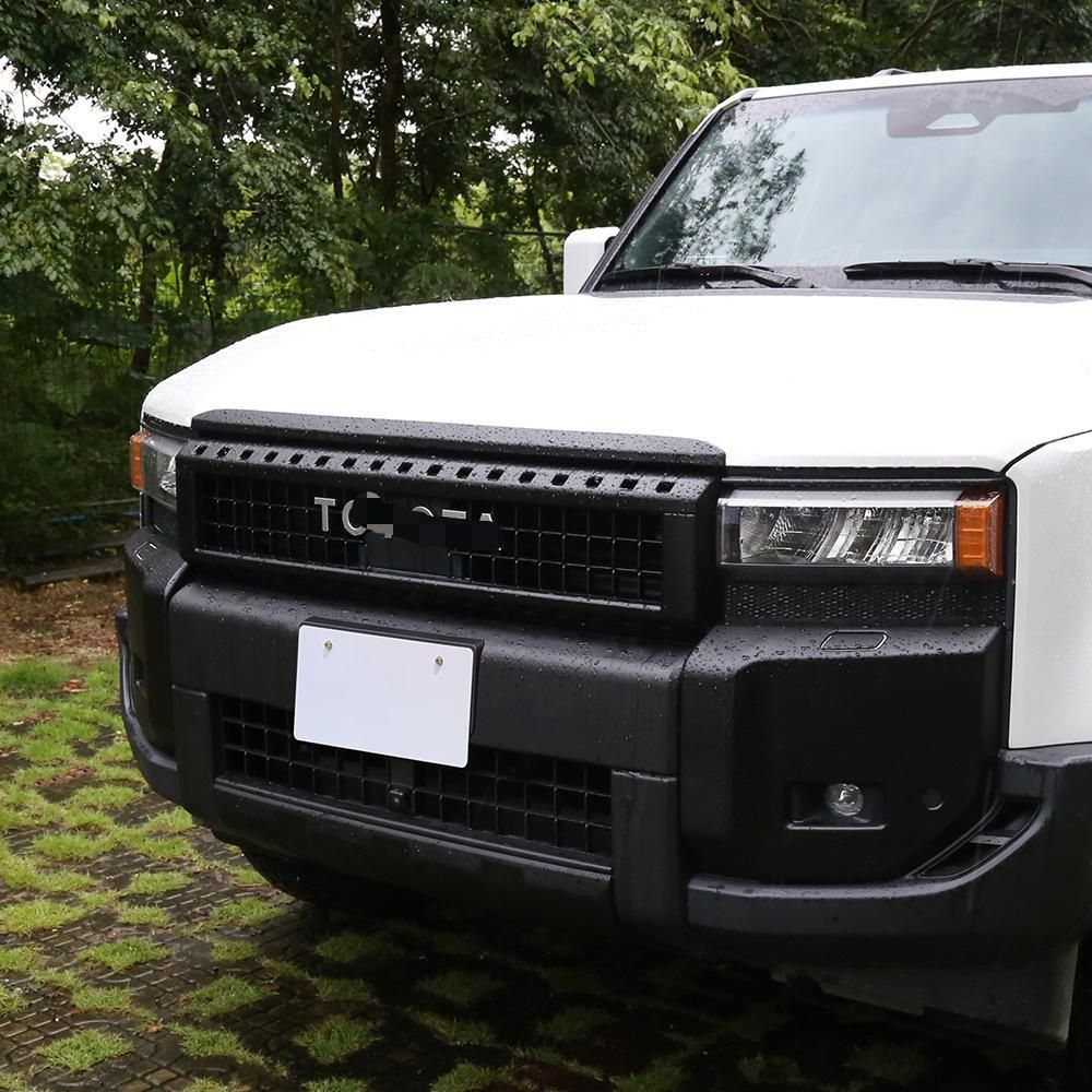 トヨタ Toyota ランドクルーザー LAND CRUISER 250系 LC250 2024年モデル ボンネットガーニッシュ 1点セット カーボン調/ピアノブラック/マットブラック ABS製 貼り付け式 外装保護 傷防止 ドレスアップ