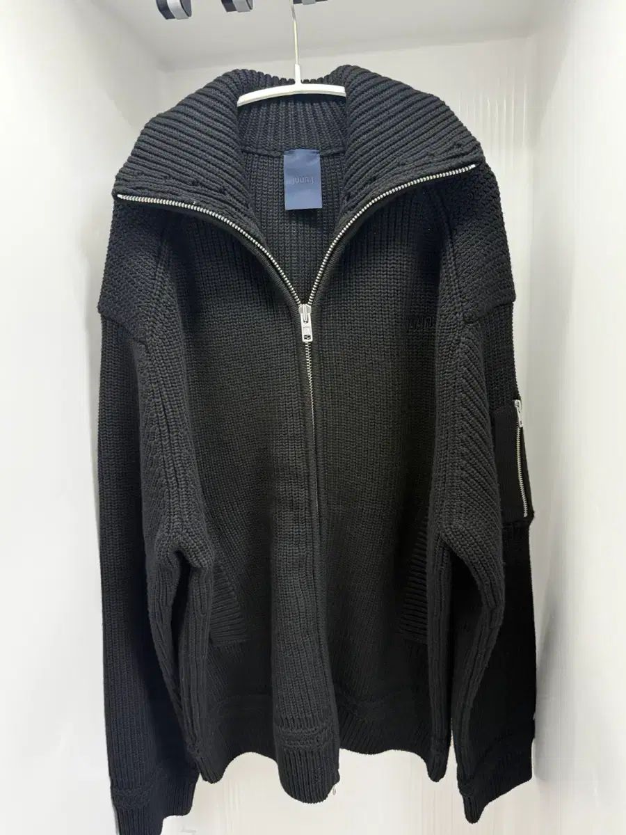 ジュンジェイ 25FW ハイネック ニット ジップアップ ブラック - S 39,723円