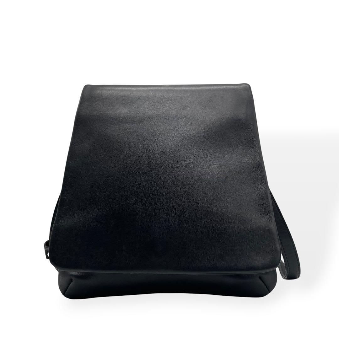 極美品　COACH オールドコーチ　ショルダーバッグ　ブラック　レザー