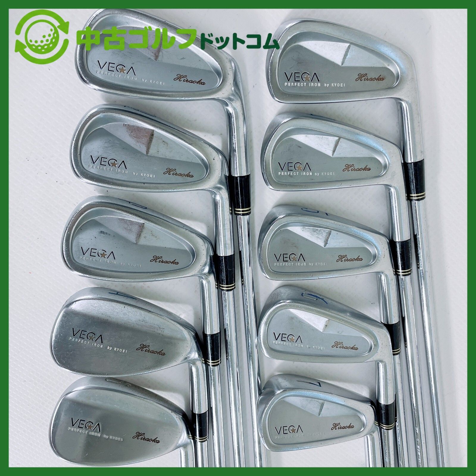 【中古】共栄ゴルフ VEGA PERFECT IRON 3-9I/PW/AW/SW 10本セット アイアン セット【R】