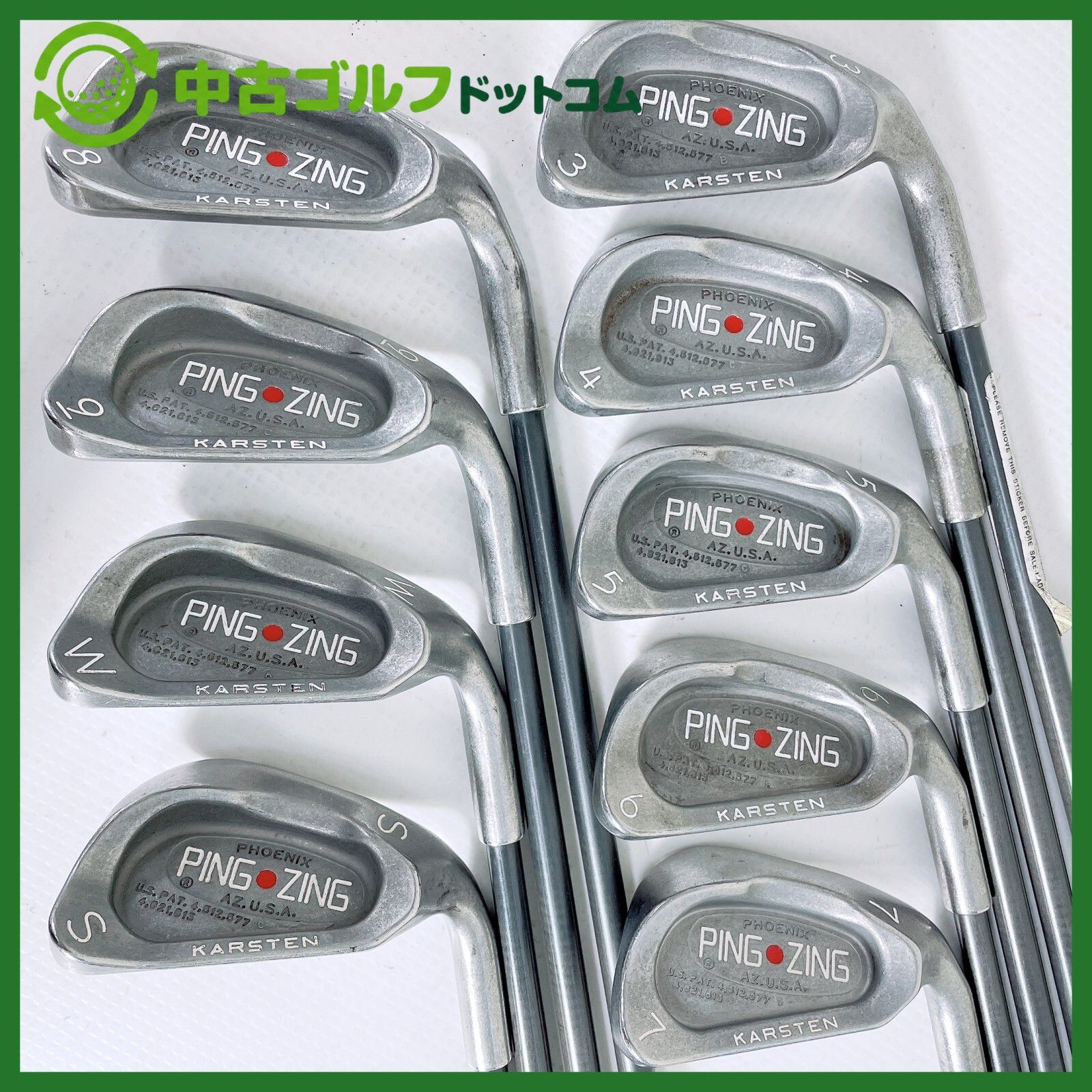 【中古】ピン PING ZING 3-9I/W/SW 9本セット アイアン セット【表記無　不明】