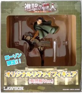 フィギュア リヴァイ（兵団服Ver.） 「進撃の巨人」 オリジナルリヴァイフィギュア キリンビバレッジ×進撃の巨人×ローソンキャンペーン当選品（通知書付き）【10日以内発送】
