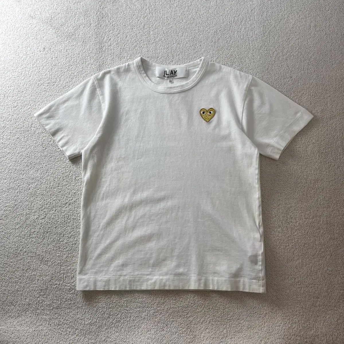 W 90 コム・デ・ギャルソン ハートワッペン 半袖 Tシャツ
