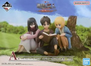 フィギュア エレン&ミカサ&アルミン ～壁の外の世界～ 「一番くじ 進撃の巨人～地鳴らし～」 A賞 フィギュア【10日以内発送】