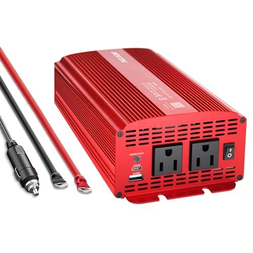 BESTEK 車載インバーター 1000W DC12VからAC100Vに変換 USBポート2つ搭載 シガーソケットコンセント 車載用 カーインバーター 6つの安全保護機能付き キャンプや災害時に最適【日本語マニュアル付き】 A-MRI1001 79cc217c