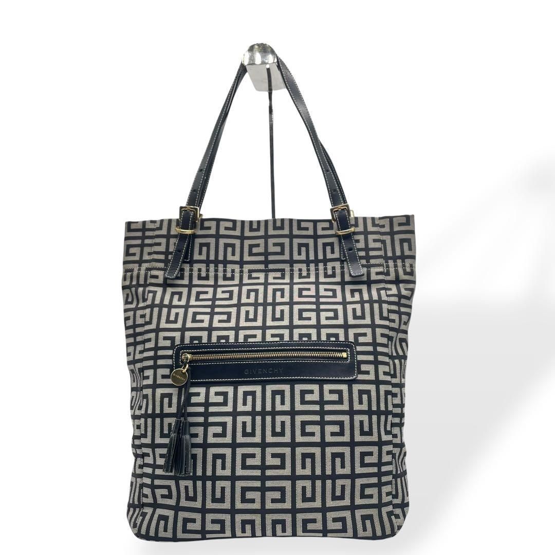 美品　GIVENCHY　ジバンシー　トートバッグ　キャンバス　レザー　４Gロゴ 13,104円