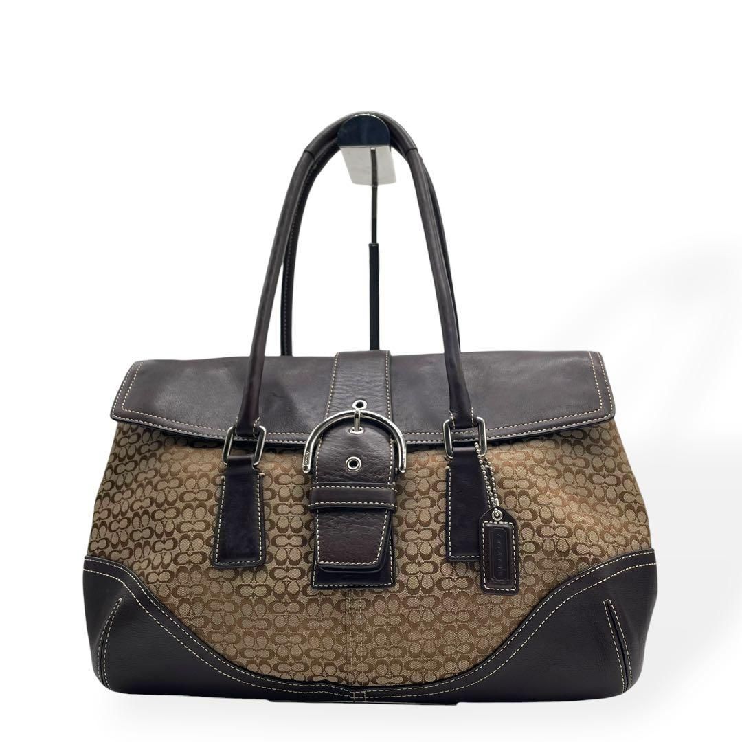美品　COACH　コーチ　ハンドバッグ　ショルダーバッグ　ソーホー　シグネチャー
