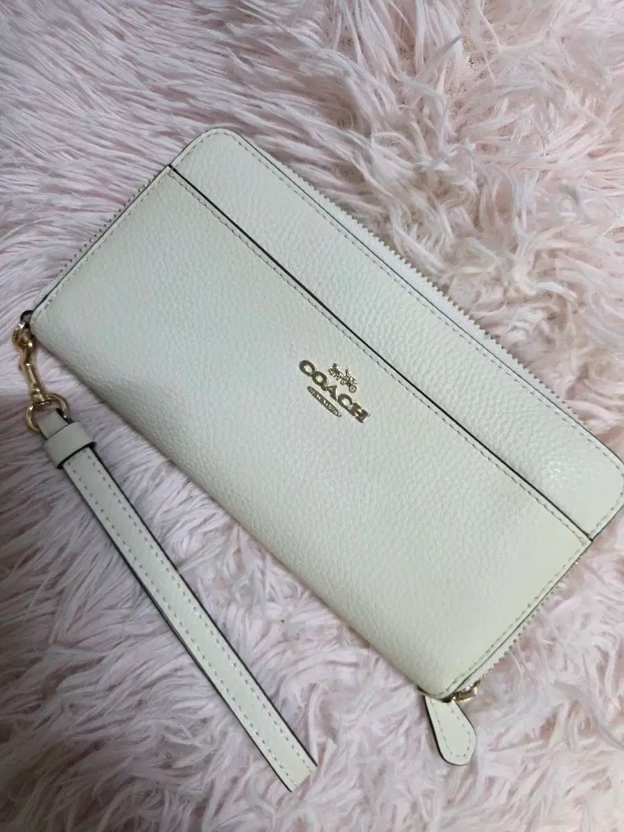 COACH コーチ レディース 長財布 白 状態良し