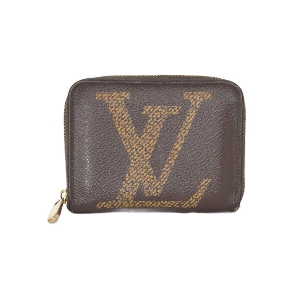 ルイヴィトン LOUIS VUITTON モノグラム ジャイアント ジッピー コインパース コインケース 茶 ブラウン M69354 ☆AA★