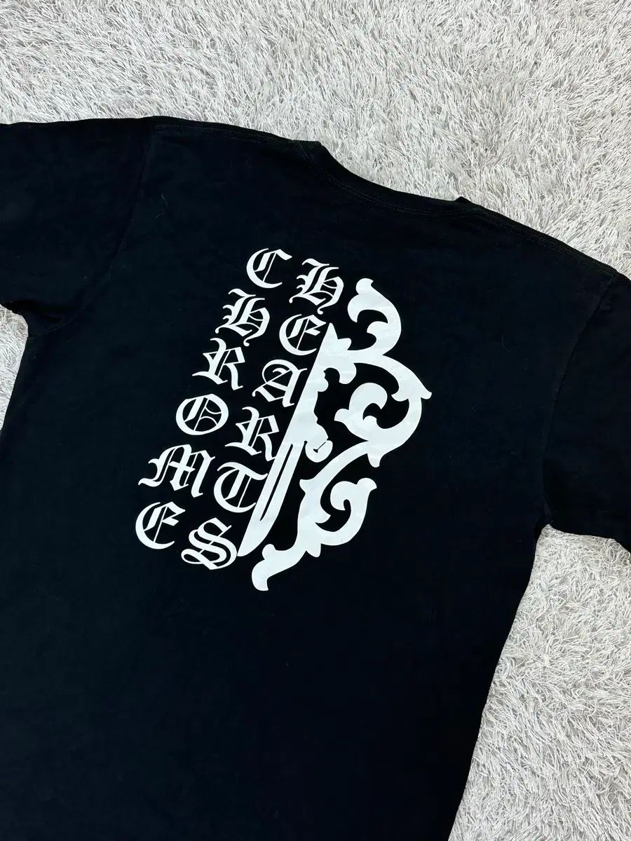 L CHROME HEARTS クロムハーツ ダガー レタリング 半袖 ブラック