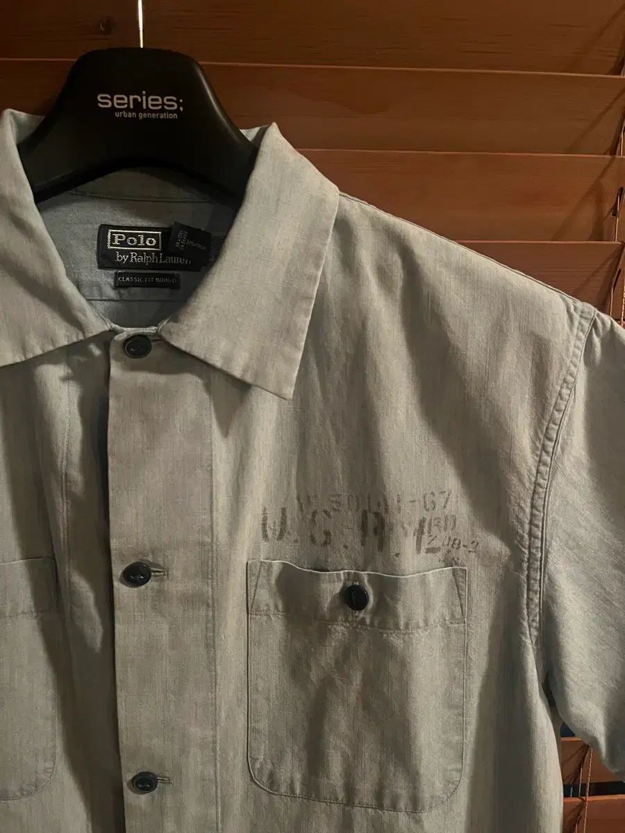 ポロ USRL シャンブレー キャンプ 半袖 シャツ