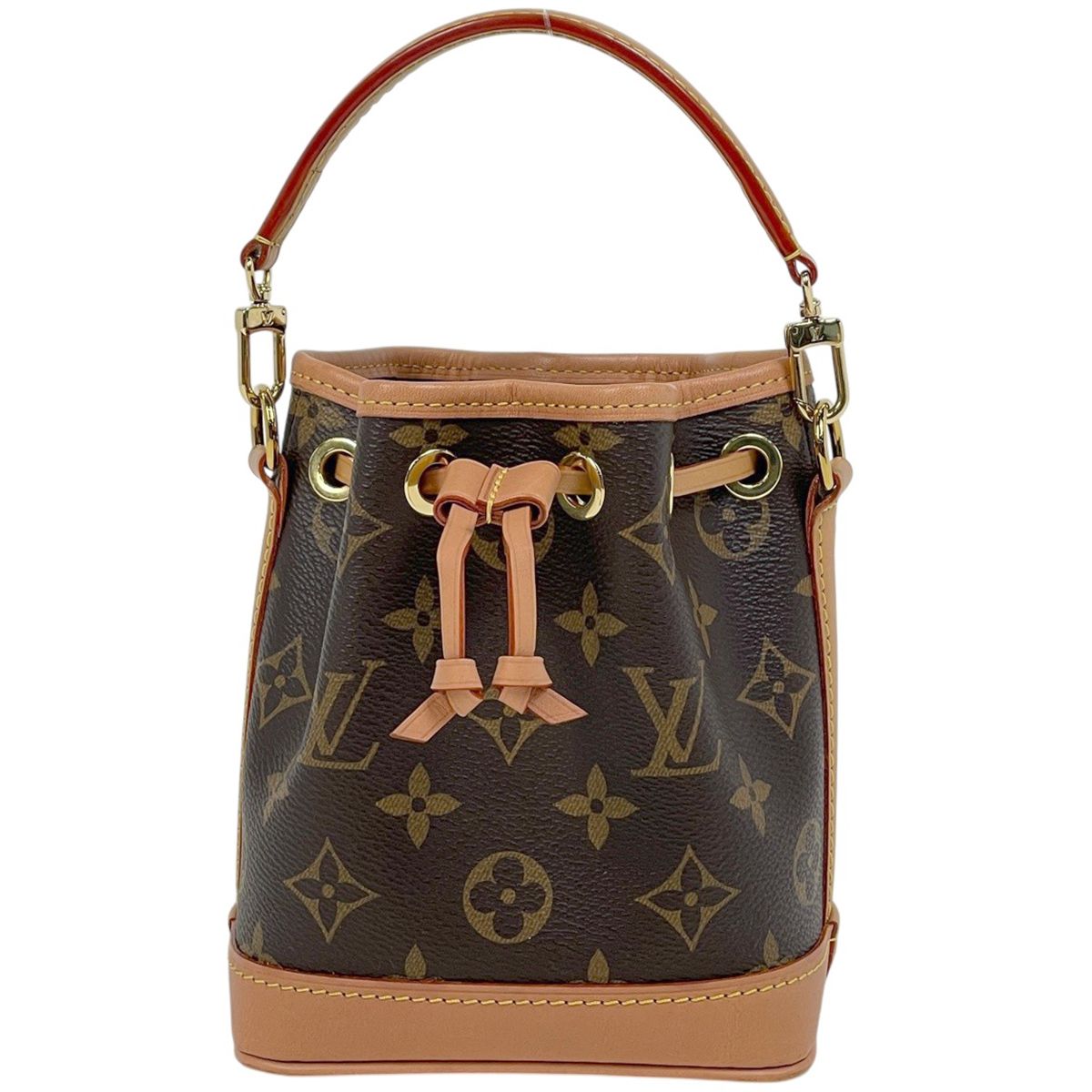 ルイ・ヴィトン Louis Vuitton ナノ ノエ 2WAY ショルダーバッグ モノグラム ブラウン M81266 レディース 【中古】