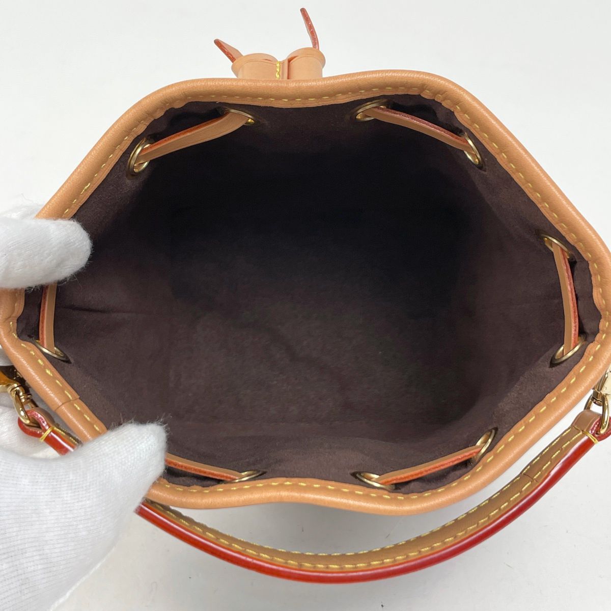 ルイ・ヴィトン Louis Vuitton ナノ ノエ 2WAY ショルダーバッグ モノグラム ブラウン M81266 レディース 【中古】