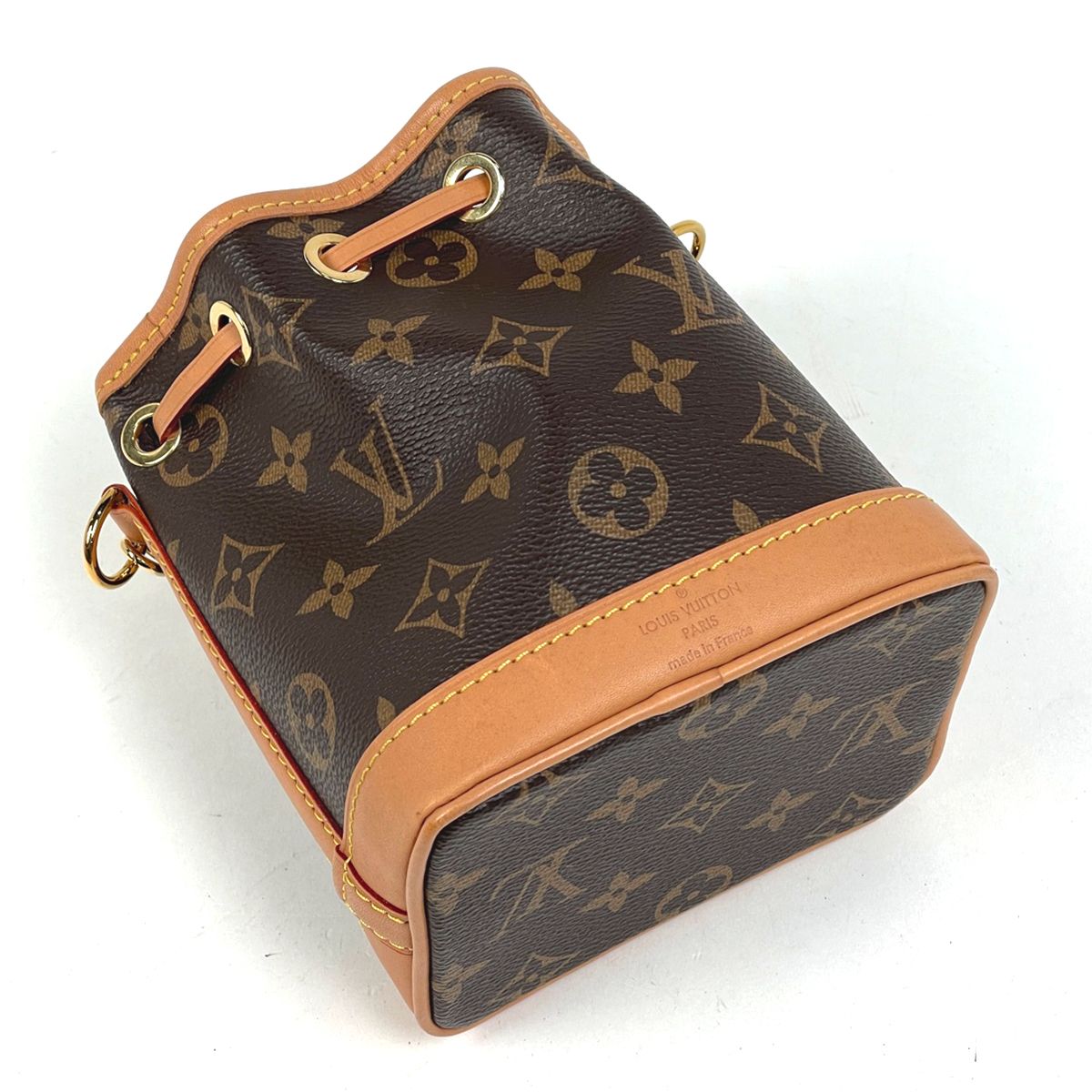 ルイ・ヴィトン Louis Vuitton ナノ ノエ 2WAY ショルダーバッグ モノグラム ブラウン M81266 レディース 【中古】
