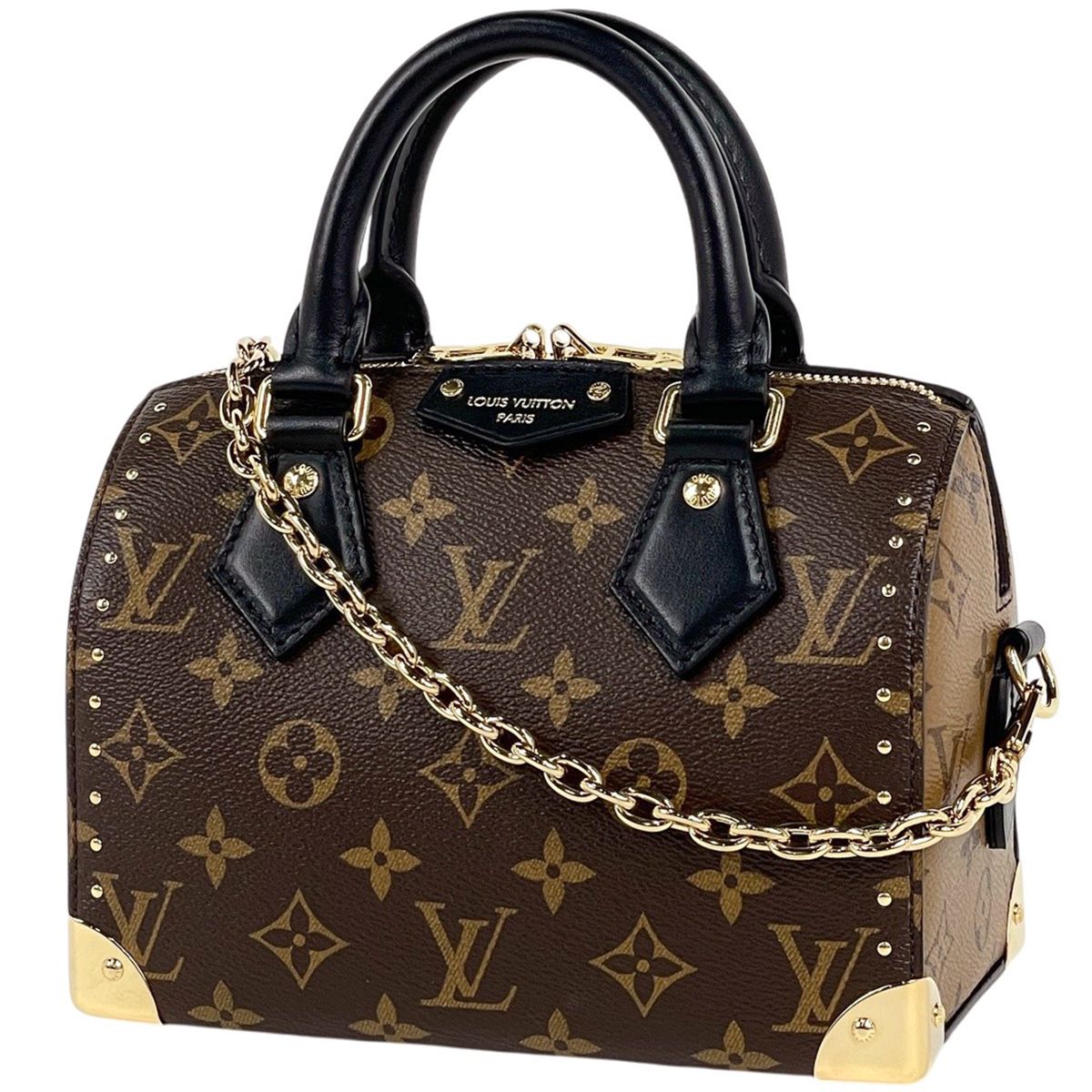 ルイ・ヴィトン Louis Vuitton スピーディ トランク 20 2WAY モノグラム ブラウン M13146 レディース 【中古】