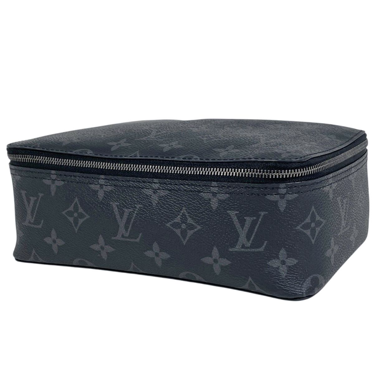 ルイ・ヴィトン Louis Vuitton キューブ ドゥ ランジュモンＭＭ トラベルポーチ モノグラムエクリプス ブラック M44698 メンズ 【中古】