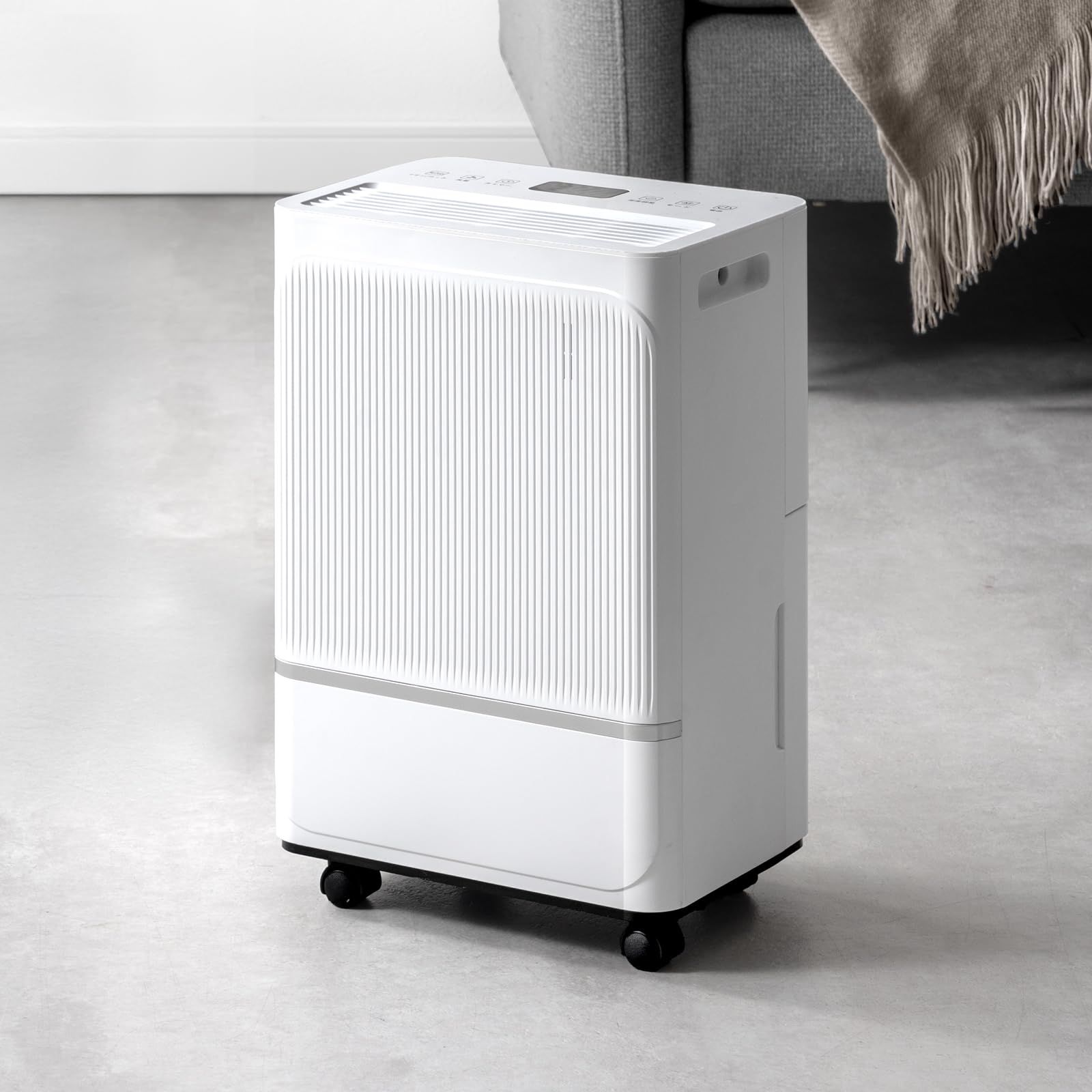 【新品】タンスのゲン 除湿機 衣類乾燥 小型 8L/日 コンプレッサー式 静音 20畳 部屋干し キャスター付き 省エネ コンパクト 除湿器 79800021(119761) 2a3c1dde