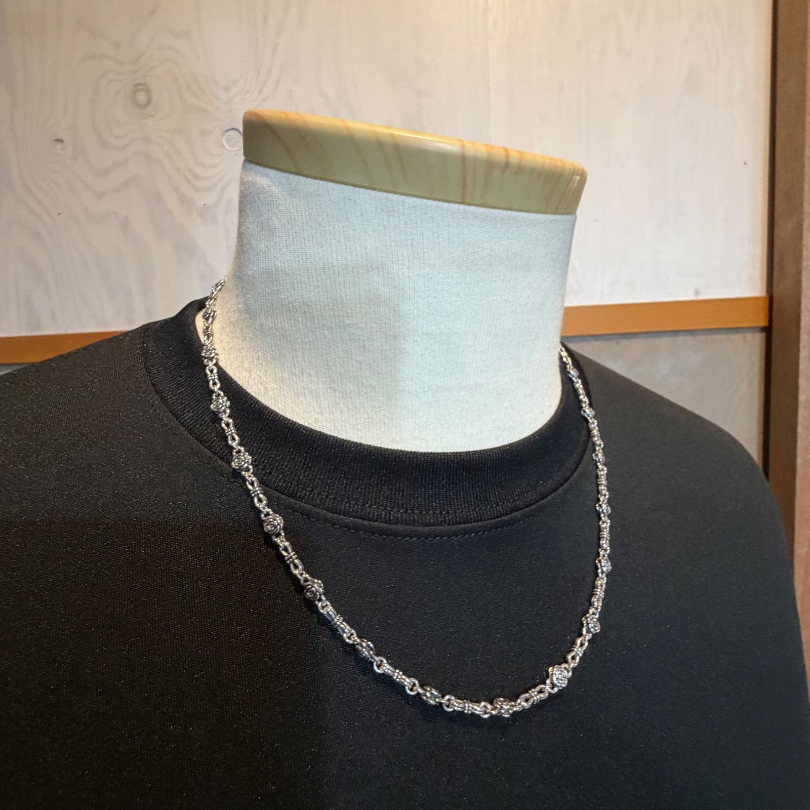 美品ネックレス BOHEMIAN 22.3gx50cm ジャスティンデイビス/Justin