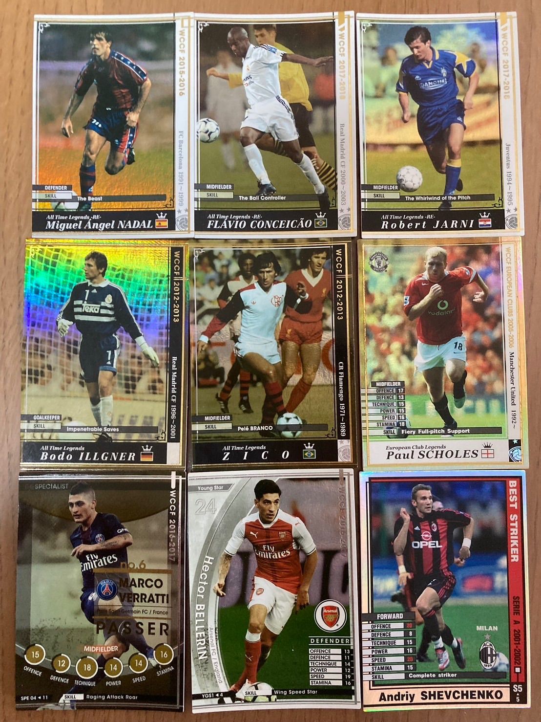 Wccf サッカーカード 9枚セット - メルカリ
