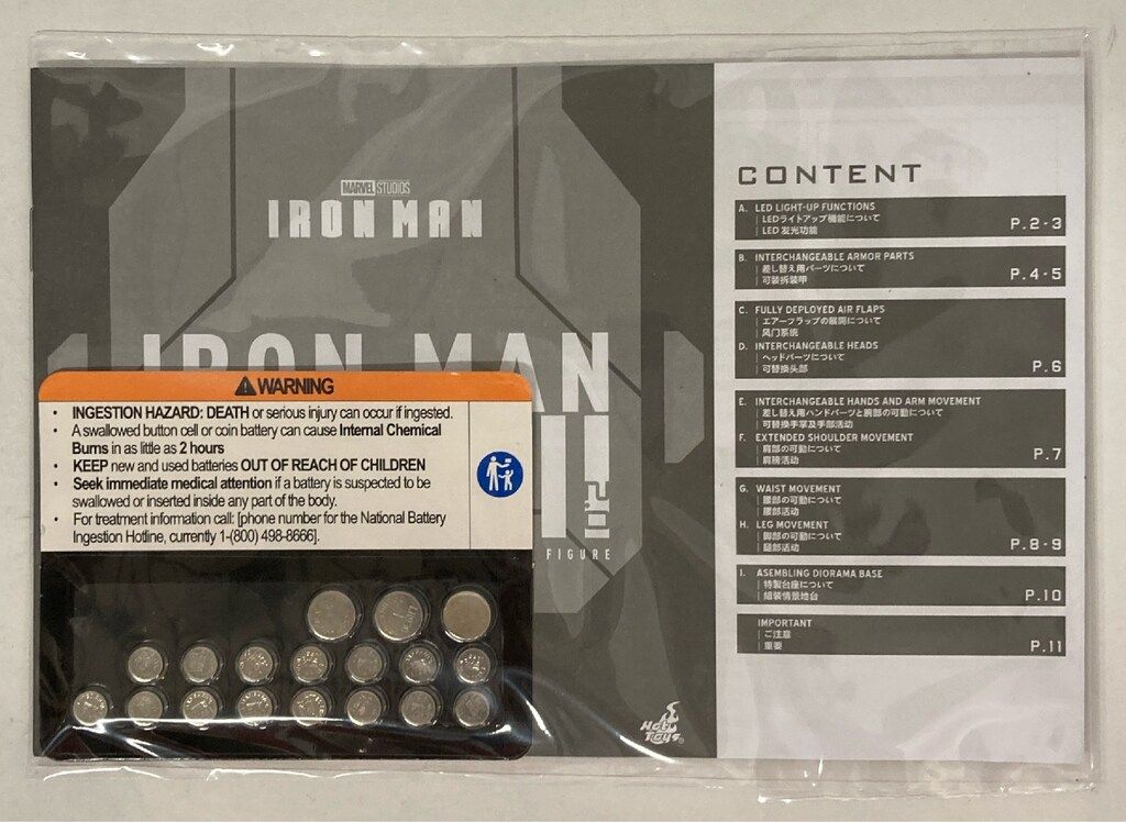 HOTTOYS MOVIE MASTERPIECE DIECAST IRON MAN MARK II (2.0) MMS733-D