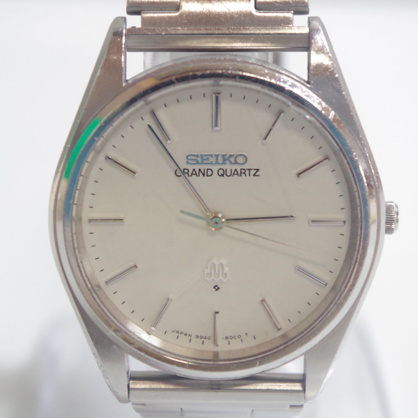 A7101 (稼働品) SEIKO Grand Quartz 9940-8000 電池交換・メンテナンス済み ツインクォーツ メンズ腕時計