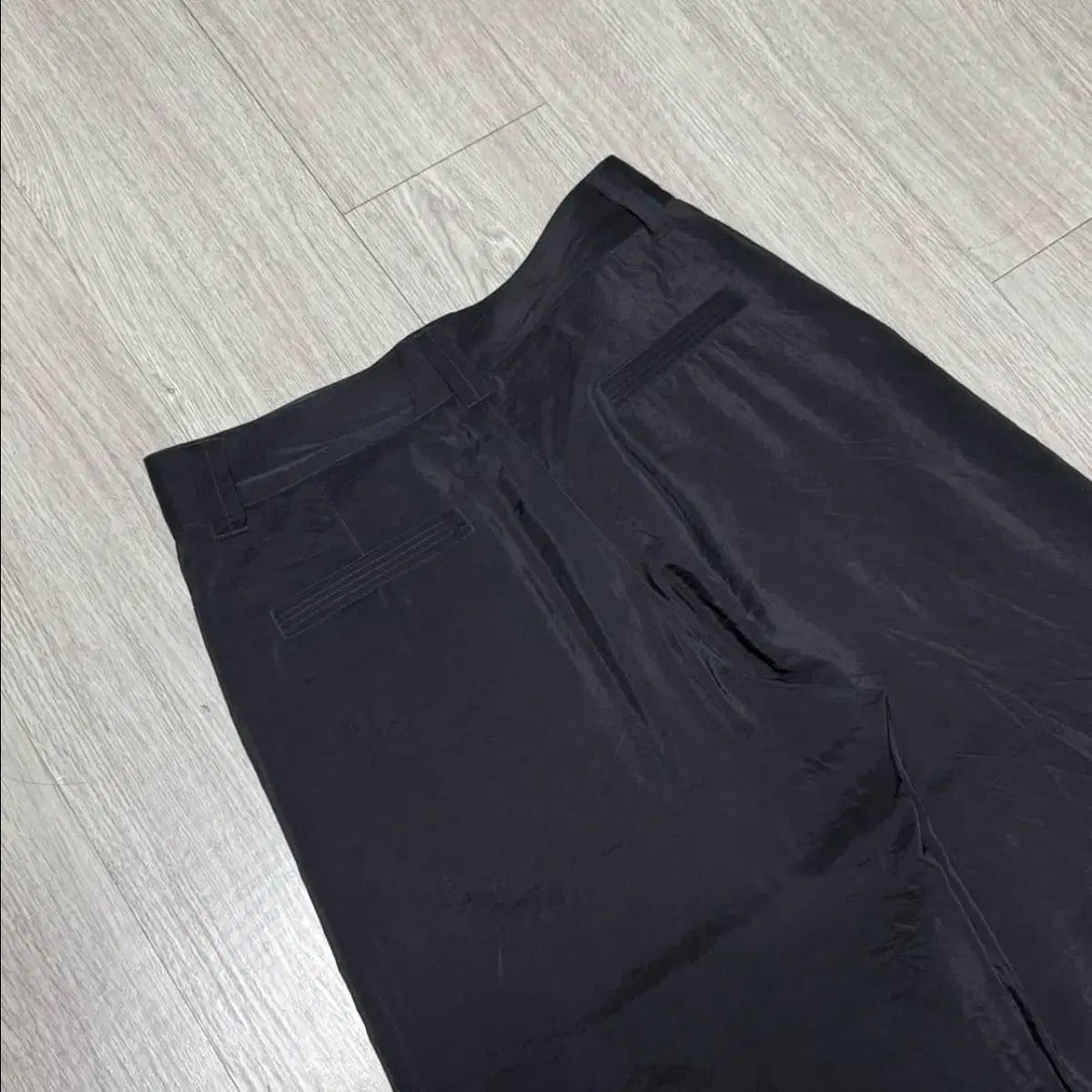ルメール 26SS ドライシルク ストレート テーラード パンツ ブラック 50 ルメール 26SS ドライシルク ストレート テーラード パンツ ブラック 50
