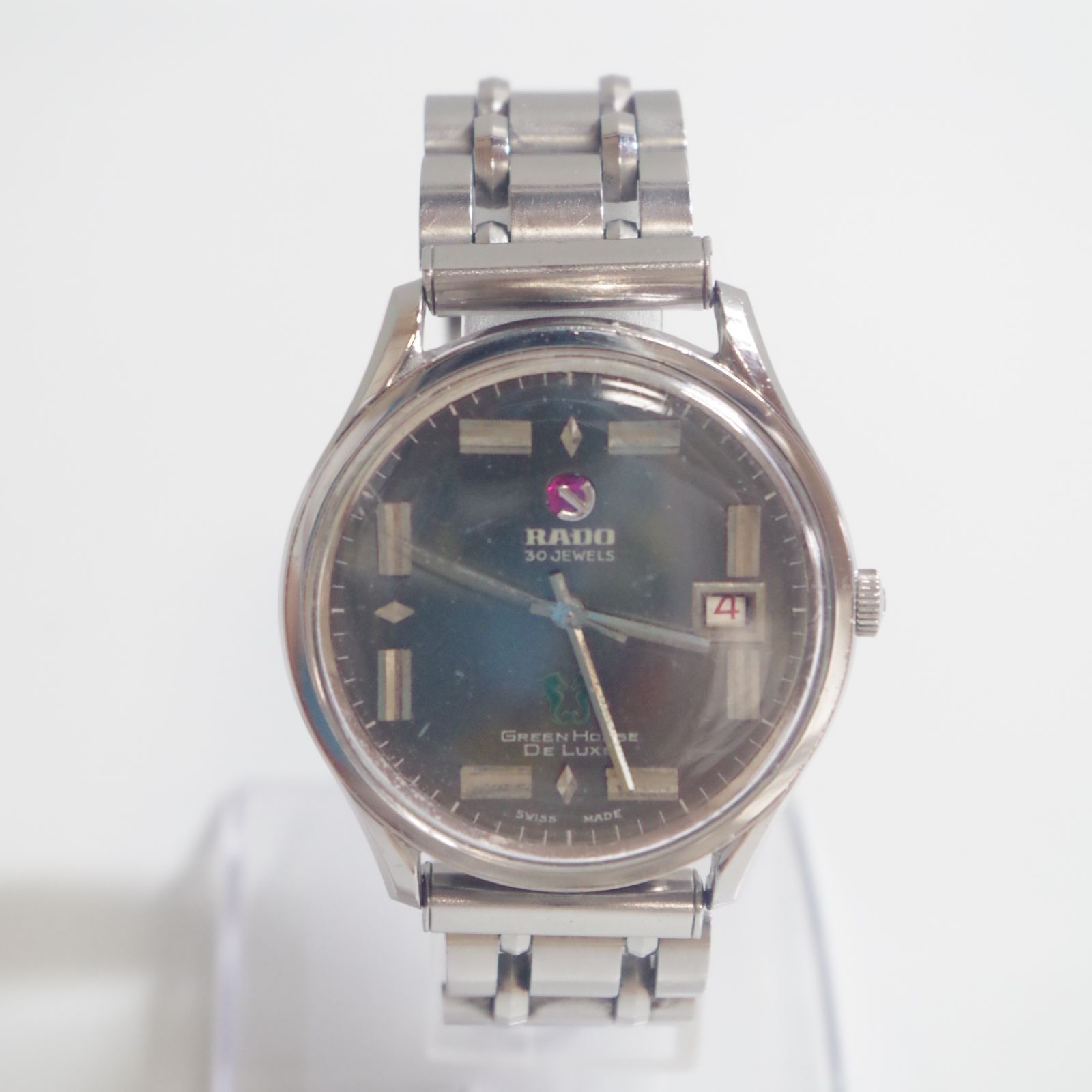 ブランド腕時計 A7103 【稼働品】RADO Green Horse De Luxe 自動巻き 