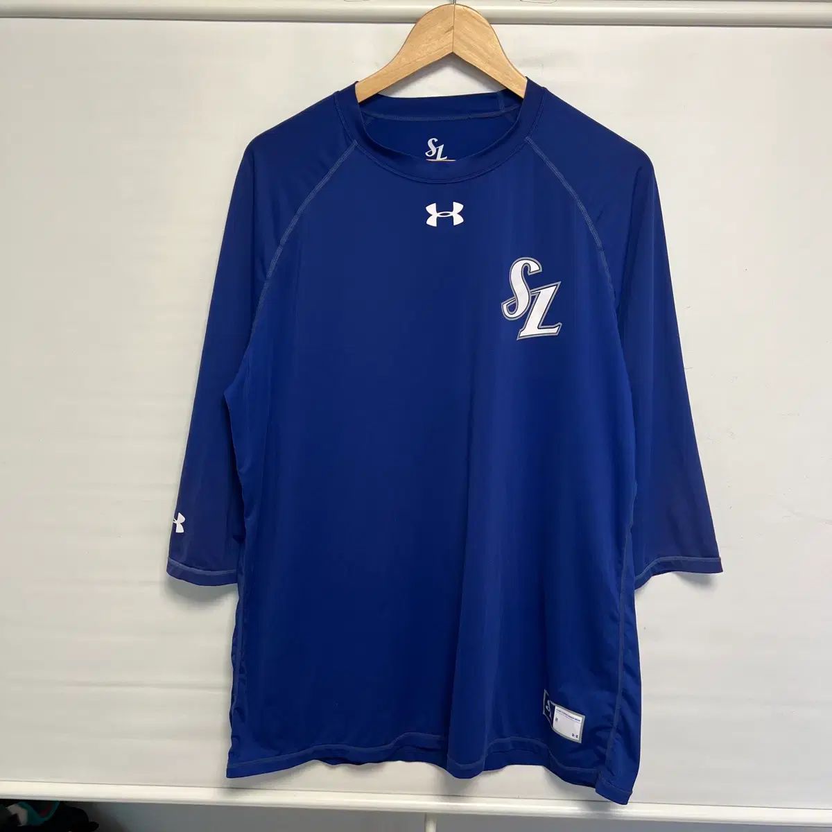 正規品/110 サムスン・ライオンズ UNDER ARMOUR アンダーアーマー 選手用支給用 トレーナー インナー 半袖
