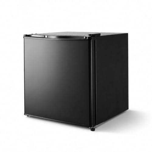【大容量、50L。】 ONE STEP 1ドア冷蔵庫 小型 両開き 一人暮らし 家庭用 コンパクト オフィス 温度調節 ミニ冷蔵庫 ドアポケット 製氷室付き (ブラック)Ju