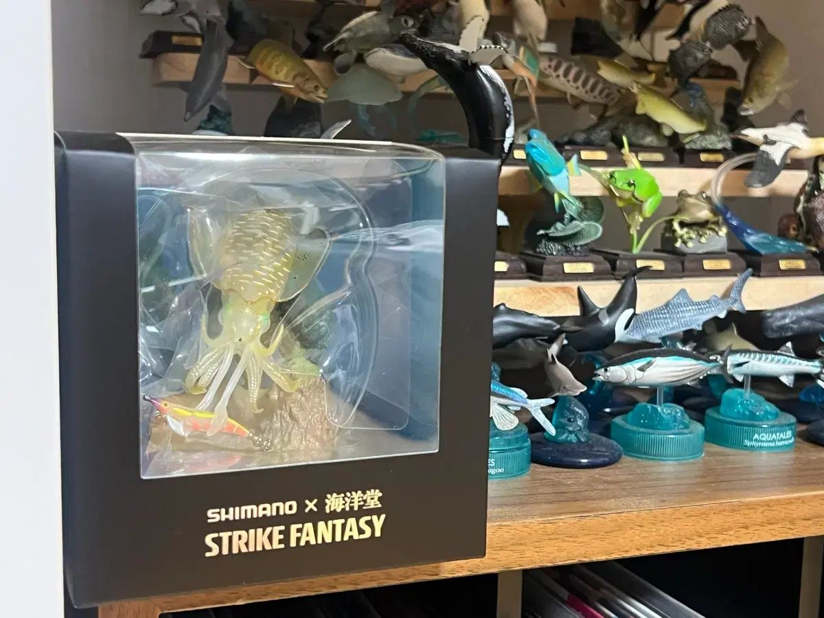 海洋堂 SHIMANO 柄 イルカ 精密模型