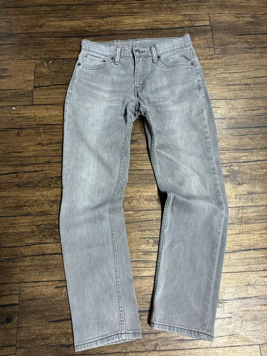 リーバイス(LEVIS) 511 グレー ウォッシュ スリムフィット デニムパンツ W30 ストレッチ