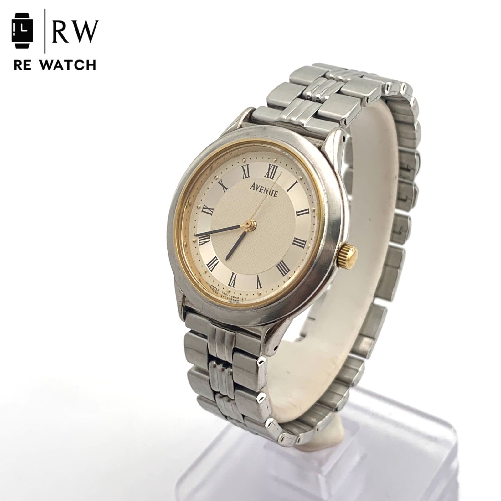 新作登場，大得価 【中古】SEIKO AVENUE 7N01-6D40 クォーツ 腕時計 本体