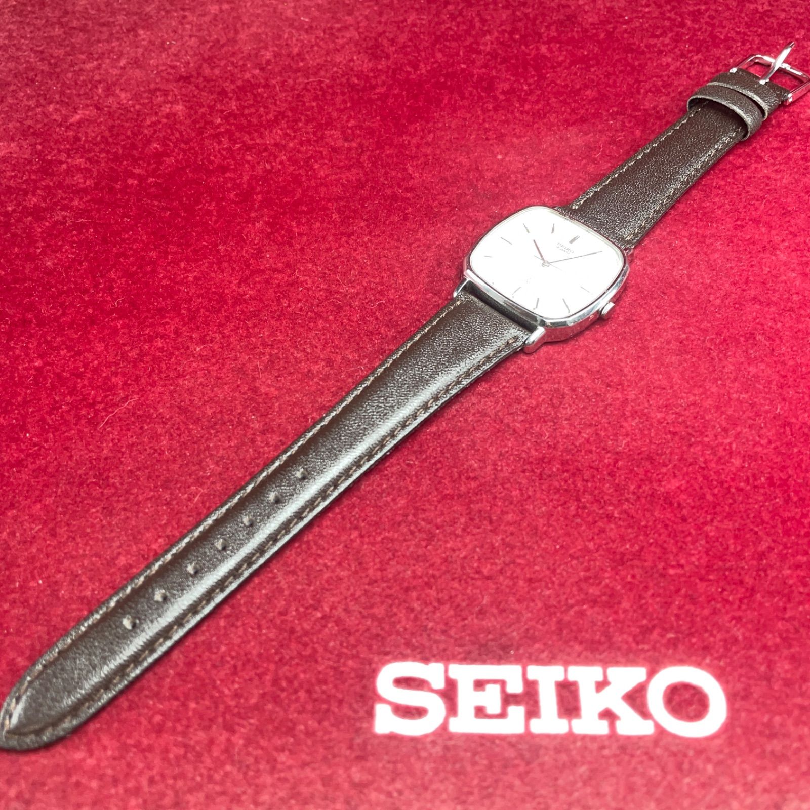 未来技術遺産】SEIKO セイコー シャリオ クォーツ 1981年 梨地 稼働