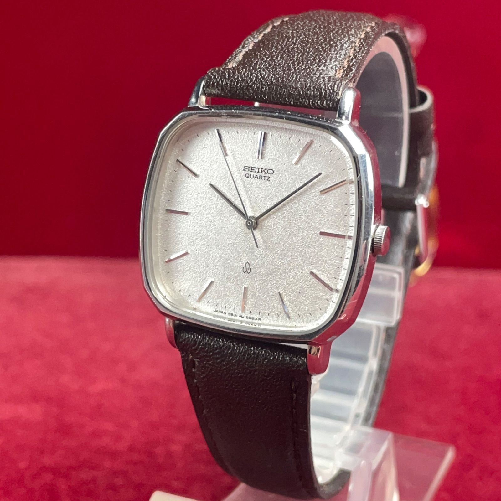 ⭐️【SEIKO】セイコー シャリオ　クォーツ ヴィンテージ時計 未来技術遺産】SEIKO セイコー シャリオ クォーツ 1981年 梨地 稼働