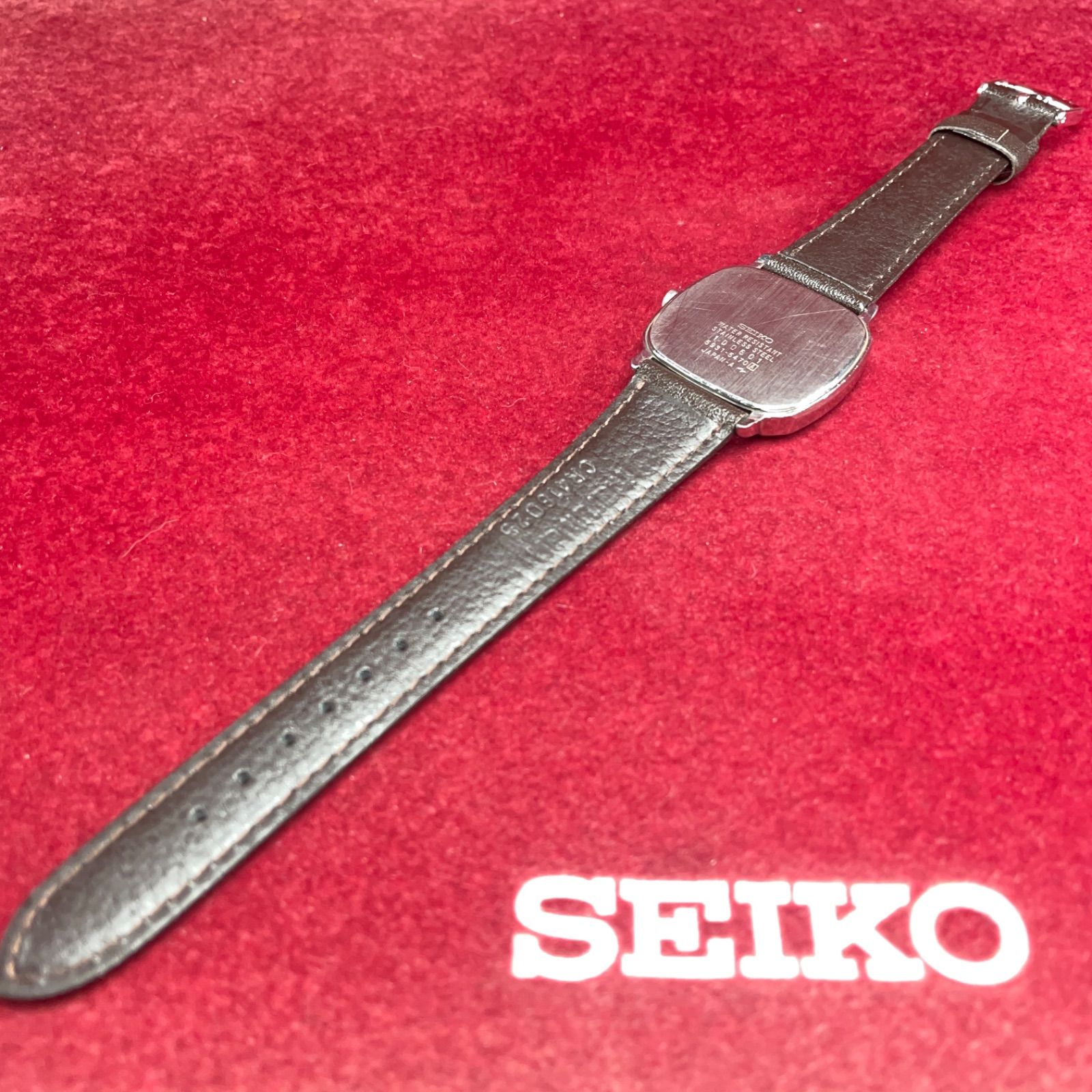 未来技術遺産】SEIKO セイコー シャリオ クォーツ 1981年 梨地 稼働