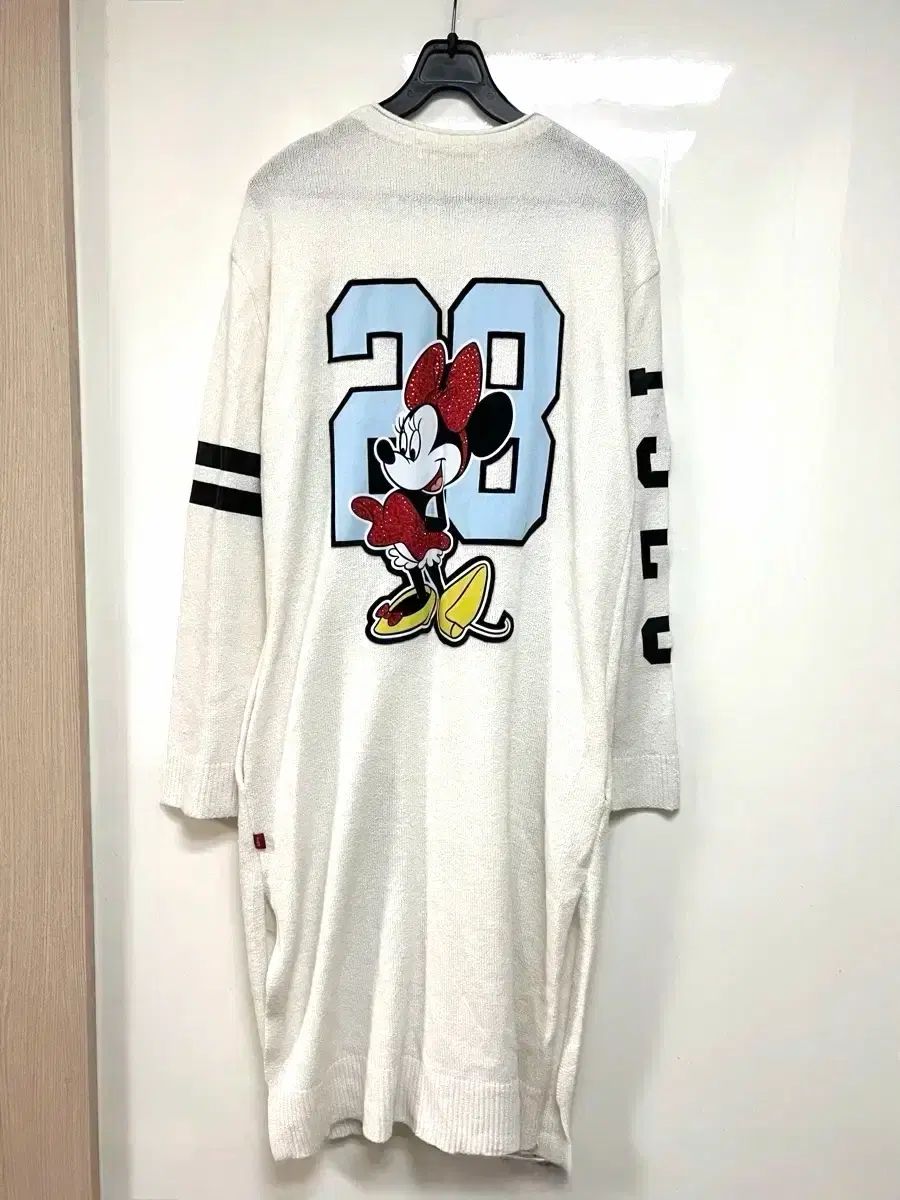 エゴイスト ミッキーマウス ビーズ オープン カーディガン ロング丈 キュービック ディズニー プリンティング