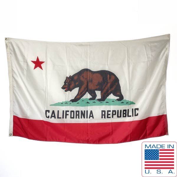 USA製 CALIFORNIA カリフォルニア州旗 92×150 アメリカ製 ビンテージ フラッグ ガレージ ディスプレイ 旗 店舗什器 D154-71-0001ZT