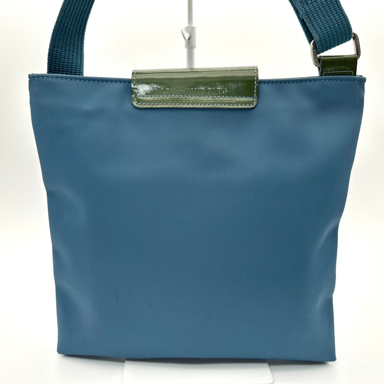 B5711】 Longchamp ロンシャン ショルダーバッグ ナイロン ブルー