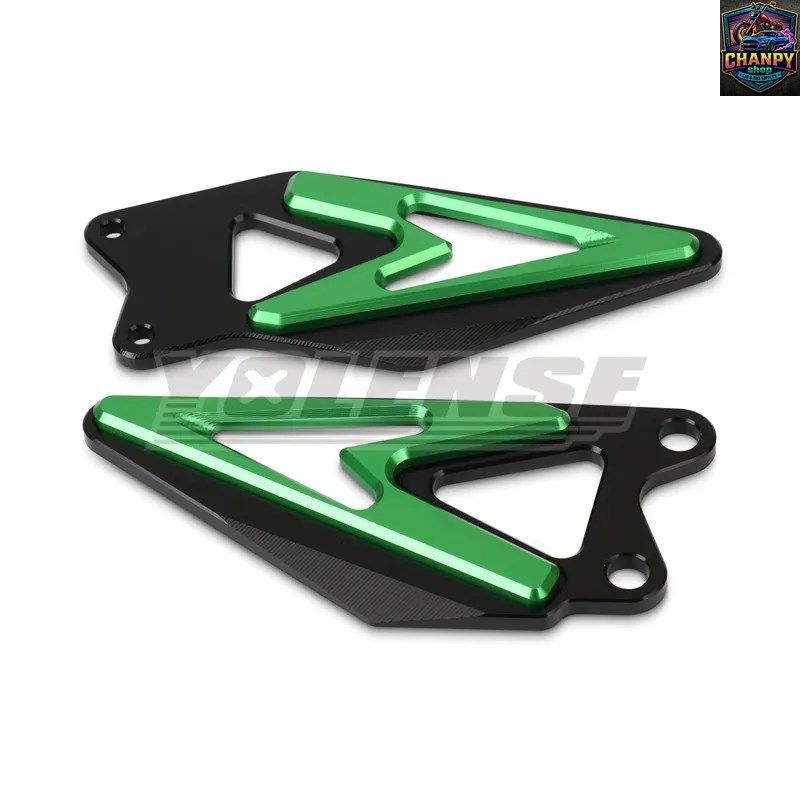 オートバイ用ペダルガード リアペダルガード ヒールプレート 装飾品 ZX-6R ZX6R 2019-2025