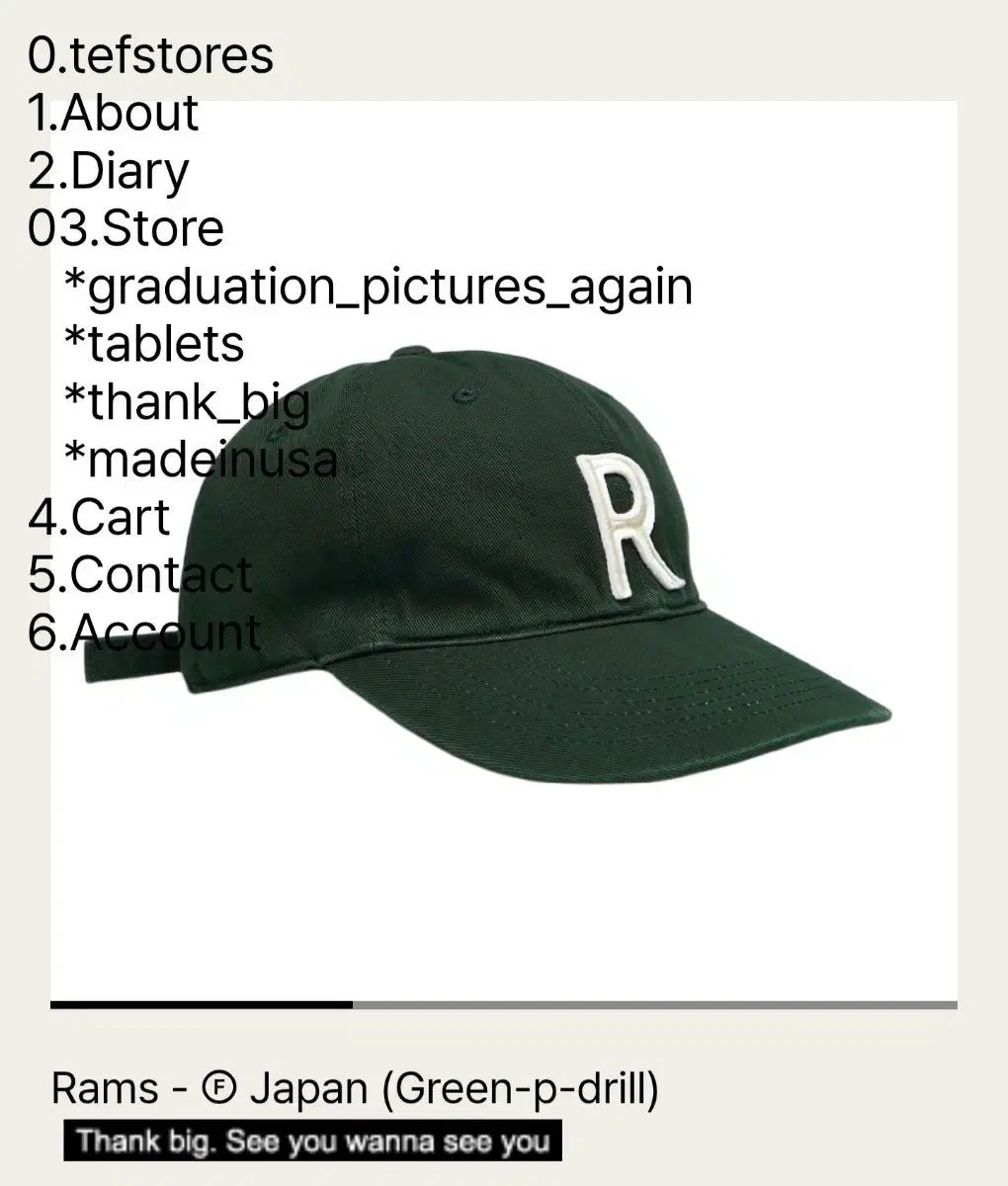 テフストアーズ tefstores ラムズ Mサイズ