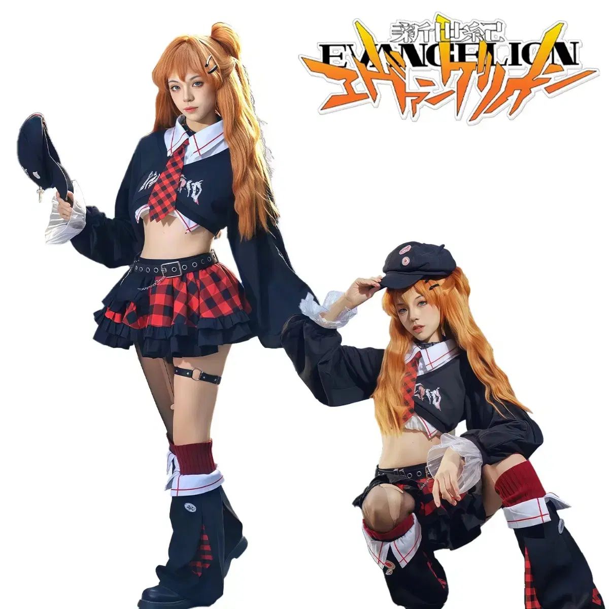 エヴァンゲリオン アスカ ROCKバージョン コスプレ Sサイズ フルセット
