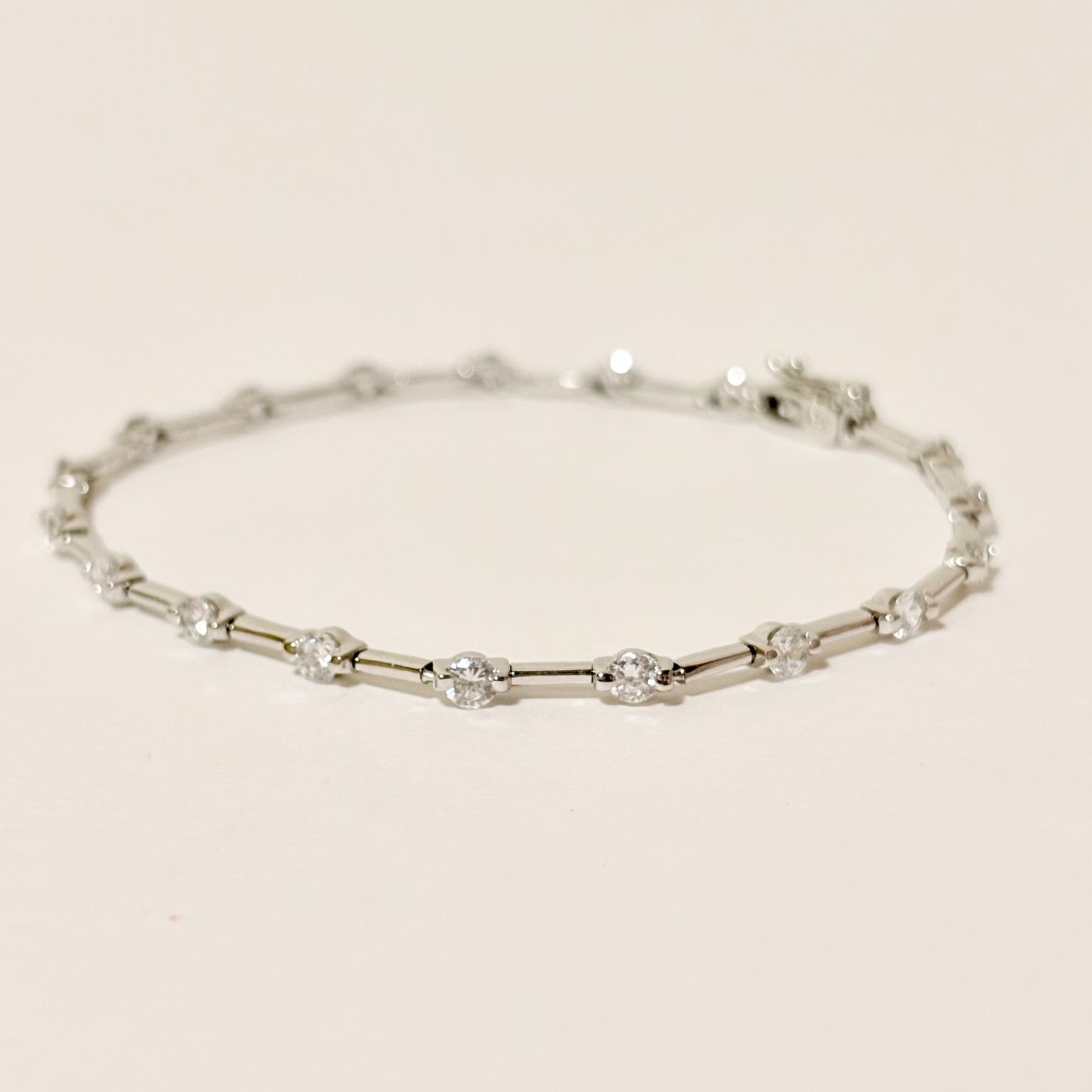 シルバー925 天然ダイヤモンド 1.5ct ブレスレット